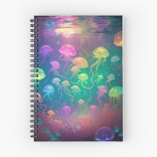 Item preview, Enchanting Underwater World: Vibrant Jellyfishes in Rainbow Colors designed and sold by RedArtG09.