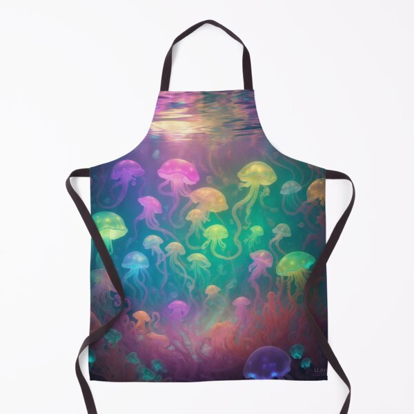 Item preview, Enchanting Underwater World: Vibrant Jellyfishes in Rainbow Colors designed and sold by RedArtG09.