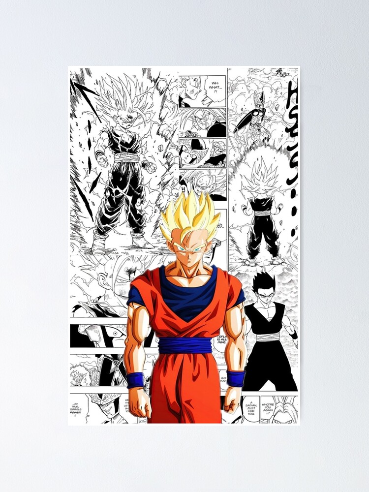 Dragon Ball Z Goku VS Frieza Manga Panel Poster for Sale by TorGraphix
