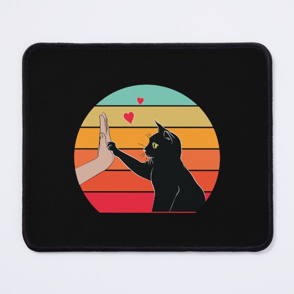 Item preview, Cat High Five - Life is Good a Cat Makes it Better - Cat Lover - Black Cat designed and sold by PolyPixel.