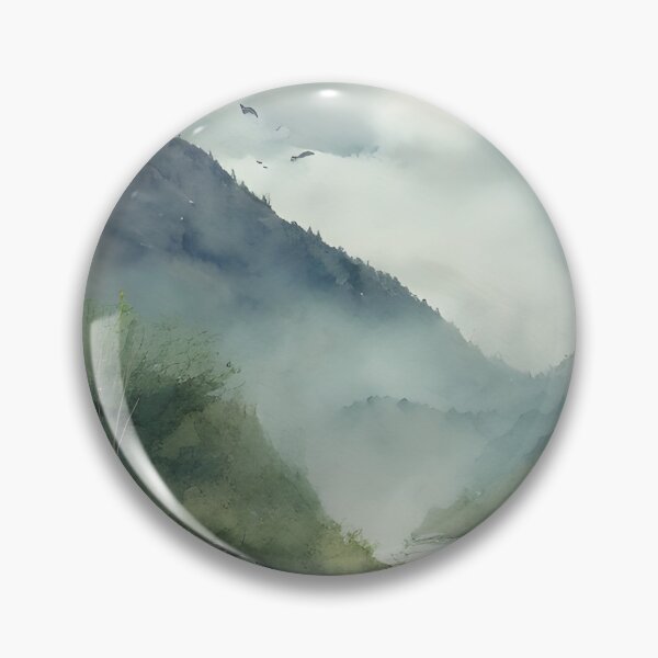 Item preview, Foggy Mountain Landscape 26 - Chinese painting designed and sold by joejiing.