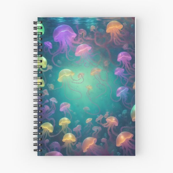 Item preview, Intricate Underwater Delight: A Stunning Display of Rainbow Jellyfishes designed and sold by RedArtG09.
