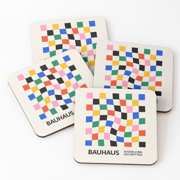 Item preview, Bauhaus Warped Checkerboard Colorful designed and sold by ahumbleconcept.