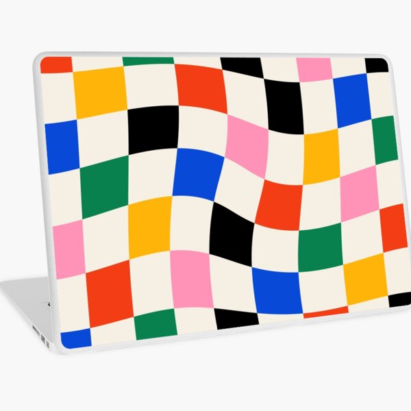 Item preview, Bauhaus Warped Checkerboard Colorful designed and sold by ahumbleconcept.