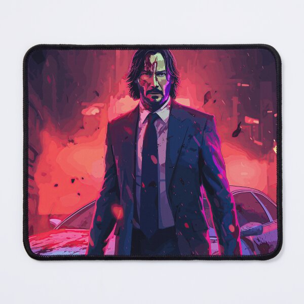 Item preview, Injured John Wick and broken car poster designed and sold by justredbubble1.