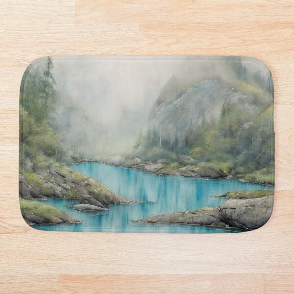 Item preview, Foggy Mountain Landscape 28 - Pintura china designed and sold by joejiing.
