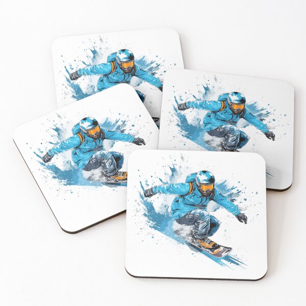 Item preview, Downhill snowboarder designed and sold by SleepySquirrel.
