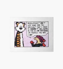 Calvin and Hobbes Comic Strip Art Board