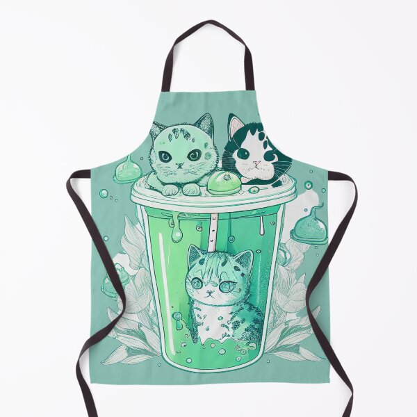 Item preview, Frappuccino Neko - Mint Cool Whip designed and sold by SnarkyDoodles.