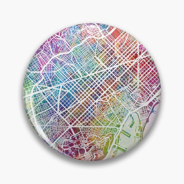 Item preview, Barcelona Spain City Map designed and sold by ArtPrints.