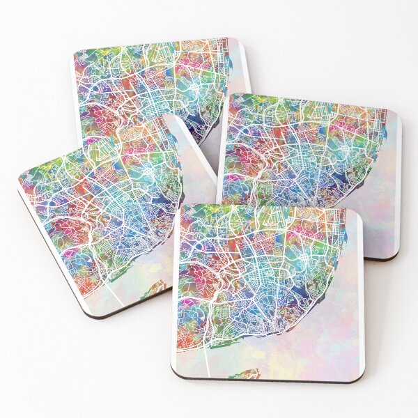 Item preview, Lisbon Portugal City Map designed and sold by ArtPrints.
