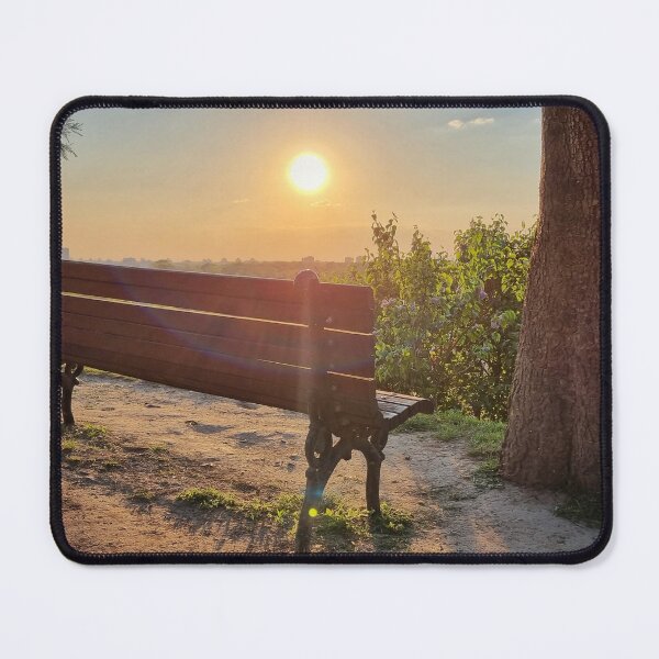Item preview, Park Bench in Summer Sunset designed and sold by Anastasia Kaneva.
