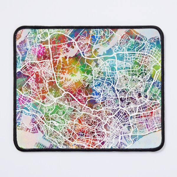 Item preview, Singapore City Map designed and sold by ArtPrints.