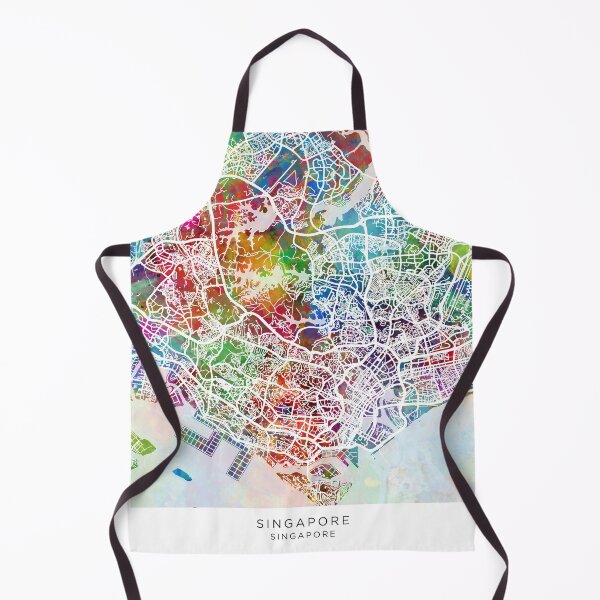 Item preview, Singapore City Map designed and sold by ArtPrints.