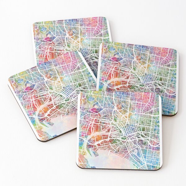 Item preview, Melbourne Australia City Street Map designed and sold by ArtPrints.