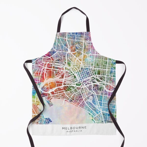 Item preview, Melbourne Australia City Street Map designed and sold by ArtPrints.