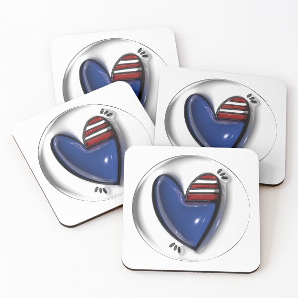 Item preview, 4th of July American Flag Inflate Heart designed and sold by BasedOnEarth.