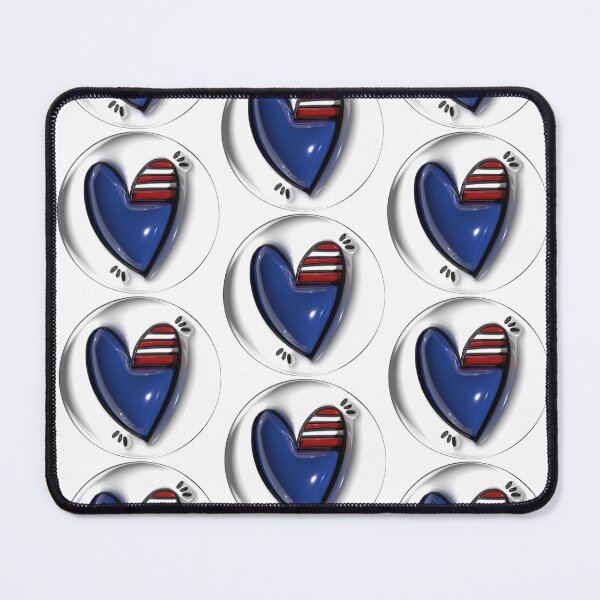 Item preview, 4th of July American Flag Inflate Heart designed and sold by BasedOnEarth.