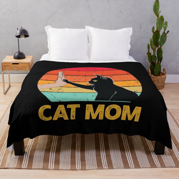 Item preview, Cat Mom High Five - Cat Lover - Black Cat - Life is Good a Cat Makes it Better designed and sold by PolyPixel.