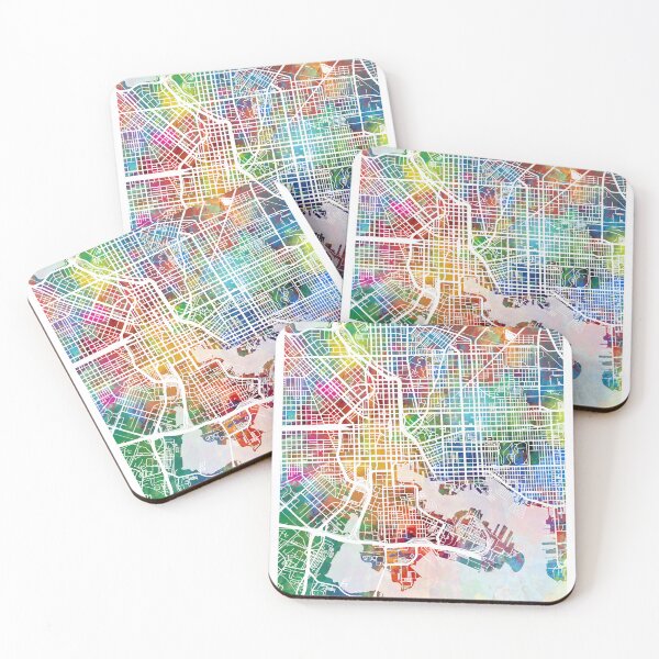 Item preview, Baltimore Maryland City Street Map designed and sold by ArtPrints.