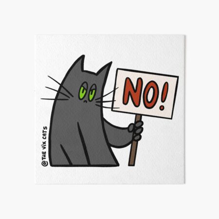 No means No! Art Board Print