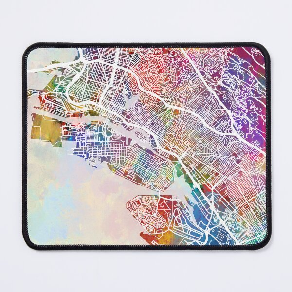 Item preview, Oakland California City Street Map designed and sold by ArtPrints.
