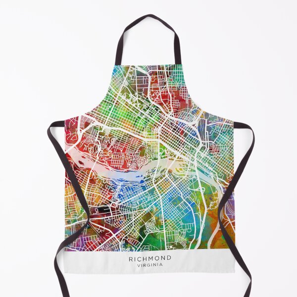 Item preview, Richmond Virginia City Street Map designed and sold by ArtPrints.