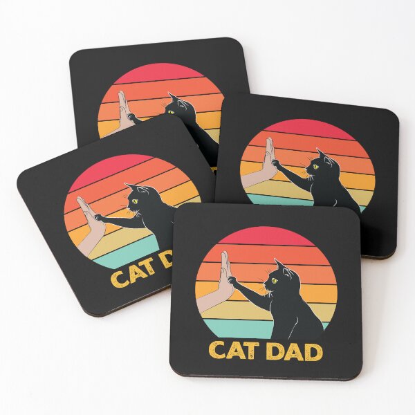Item preview, Cat Dad High Five - Cat Lover - Black Cat - Life is Good a Cat Makes it Better designed and sold by PolyPixel.