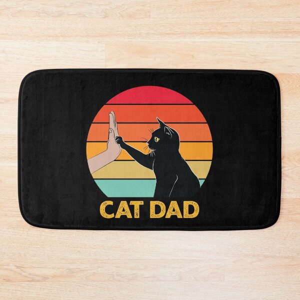 Item preview, Cat Dad High Five - Cat Lover - Black Cat - Life is Good a Cat Makes it Better designed and sold by PolyPixel.