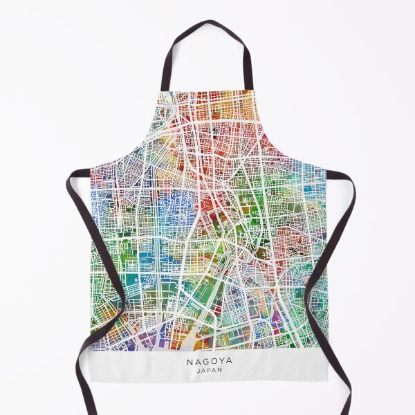 Item preview, Nagoya Japan City Map designed and sold by ArtPrints.