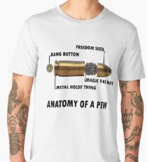 Anatomy of a Pew FPS Bullet Deconstruction For Gamers Geeks and Nerds Men's Premium T-Shirt
