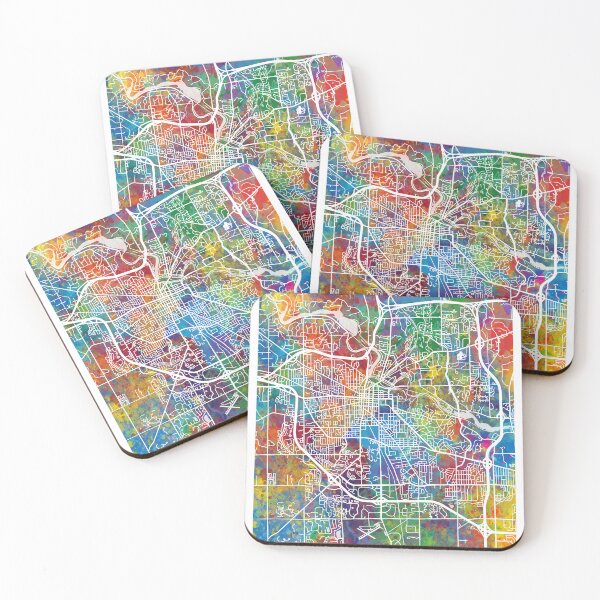 Item preview, Ann Arbor Michigan City Street Map designed and sold by ArtPrints.