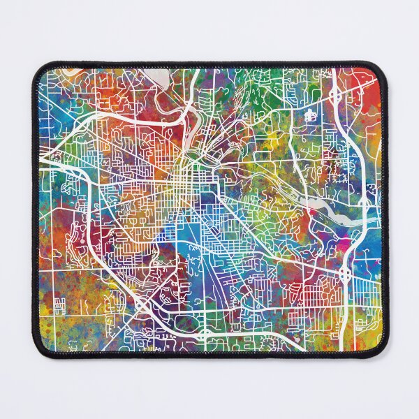 Item preview, Ann Arbor Michigan City Street Map designed and sold by ArtPrints.