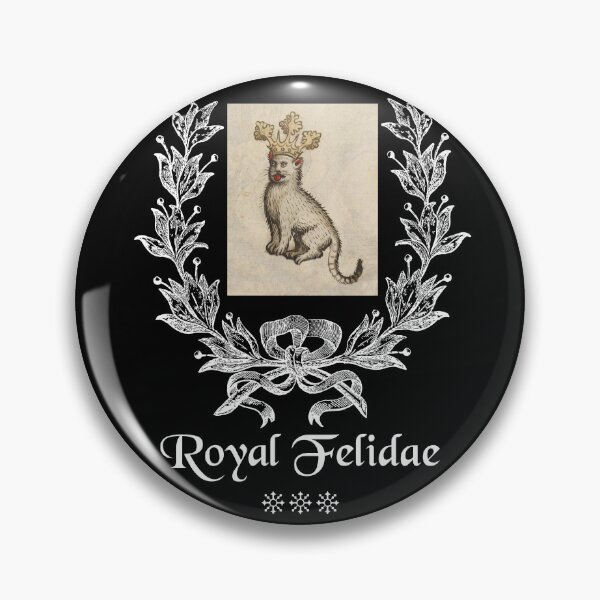 Item preview, 'Royal Felidae' Goofy Cat with Crown - Medieval Designs Collection designed and sold by Ridiculam Toga.