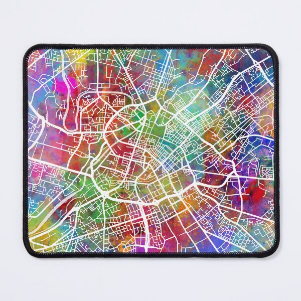 Item preview, Manchester England City Map designed and sold by ArtPrints.