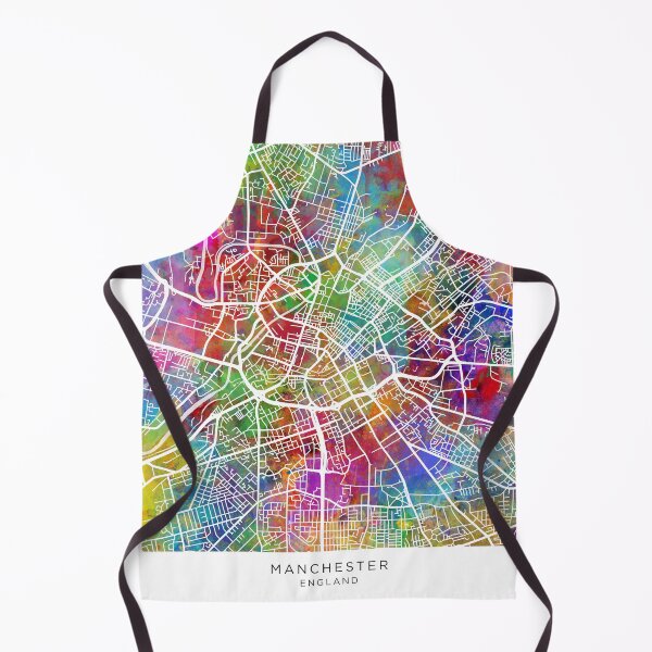 Item preview, Manchester England City Map designed and sold by ArtPrints.