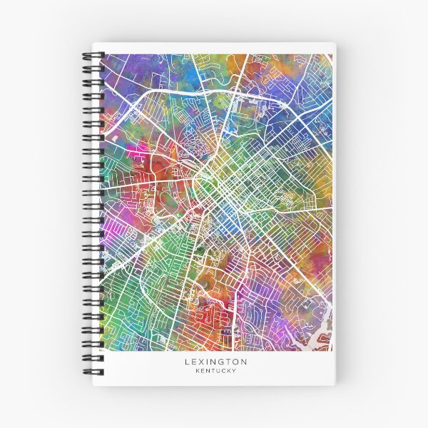 Artikelvorschau, Straßenkarte der Stadt Lexington, Kentucky entworfen und verkauft von ArtPrints.