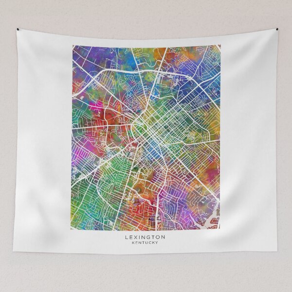 Item preview, Lexington Kentucky City Street Map designed and sold by ArtPrints.