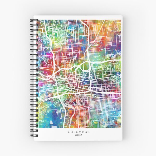 Item preview, Columbus Ohio City Street Map designed and sold by ArtPrints.