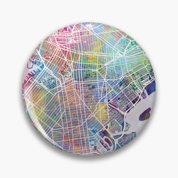 Item preview, Brooklyn New York City Street Map designed and sold by ArtPrints.