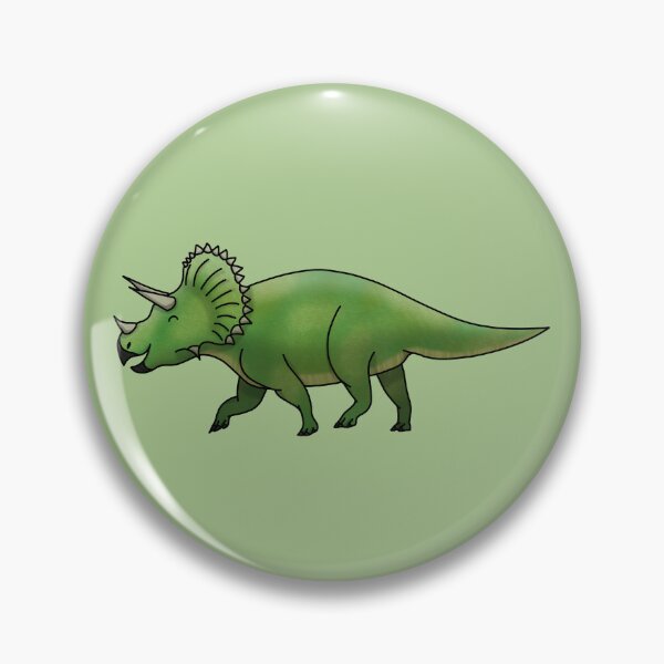 Item preview, green triceratops, dinosaur, dino art designed and sold by LilDinoBoy.