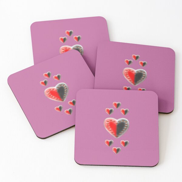 Item preview, Yin Yang butterfly hearts pink designed and sold by Zina Stromberg.