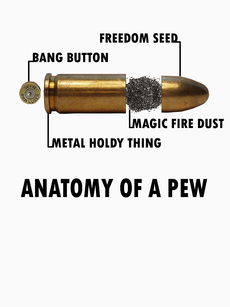 Thumbnail 7 of 7, Essential T-Shirt, Anatomy of a Pew FPS Bullet Deconstruction For Gamers Geeks and Nerds designed and sold by MilesBetterProd.