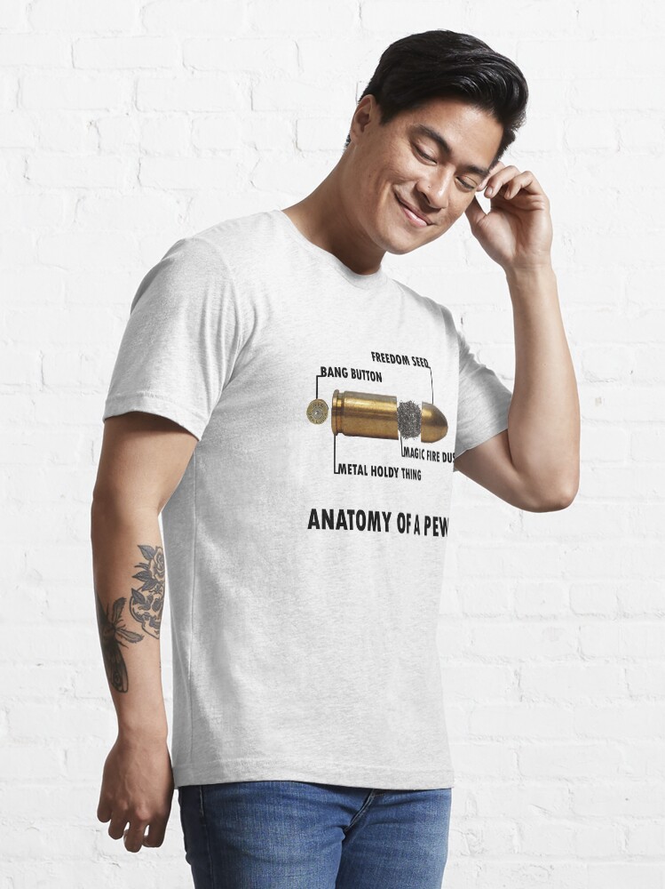 Alternate view of Anatomy of a Pew FPS Bullet Deconstruction For Gamers Geeks and Nerds Essential T-Shirt