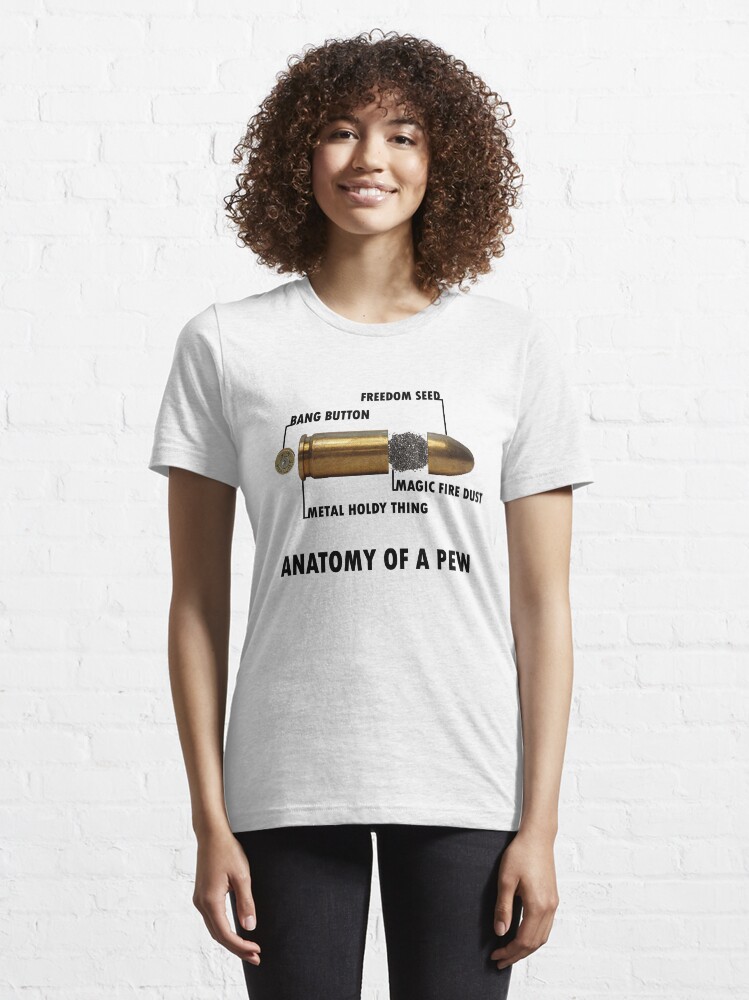 Alternate view of Anatomy of a Pew FPS Bullet Deconstruction For Gamers Geeks and Nerds Essential T-Shirt