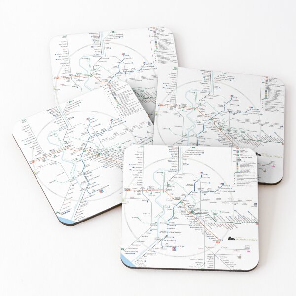 Item preview, Rome City Transport Bus Train Map designed and sold by KALEIDOSCOPE UK.