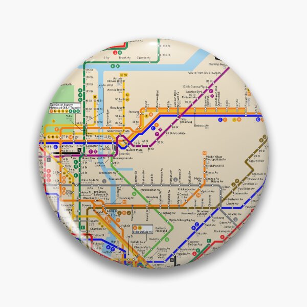 Item preview, New York City Transport Bus Train Subway Map designed and sold by KALEIDOSCOPE UK.