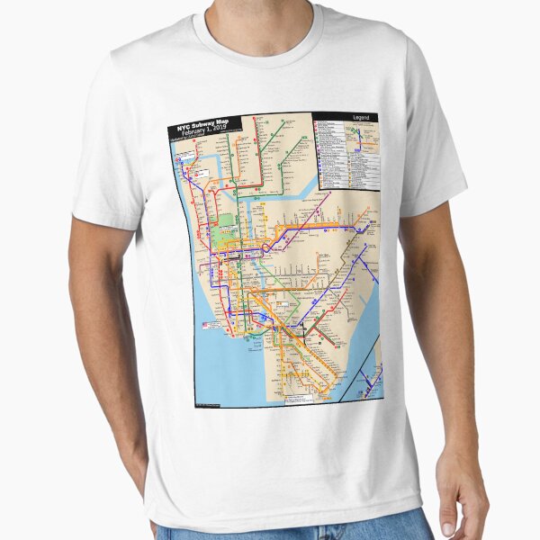 Item preview, New York City Transport Bus Train Subway Map designed and sold by KALEIDOSCOPE UK.