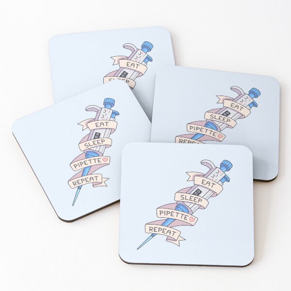 Item preview, Pipette Sleep Eat Repeat designed and sold by cutescience.