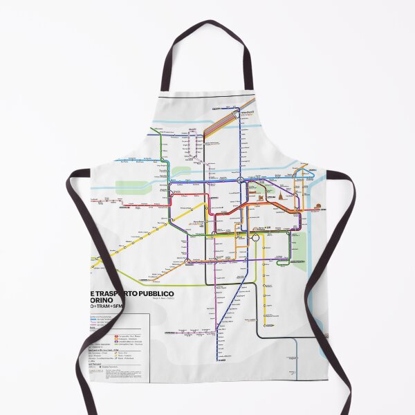 Item preview, Turin Italy City Bus Tram Train Metro Transport Map designed and sold by KALEIDOSCOPE UK.
